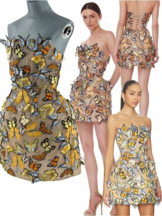 Bronx and Banco Dresses & Skirts - 🆕 BRONX & BANCO 🧿 NWOT Bella Butterfly Maraya Strapless Mini Dress, Sz M US 6